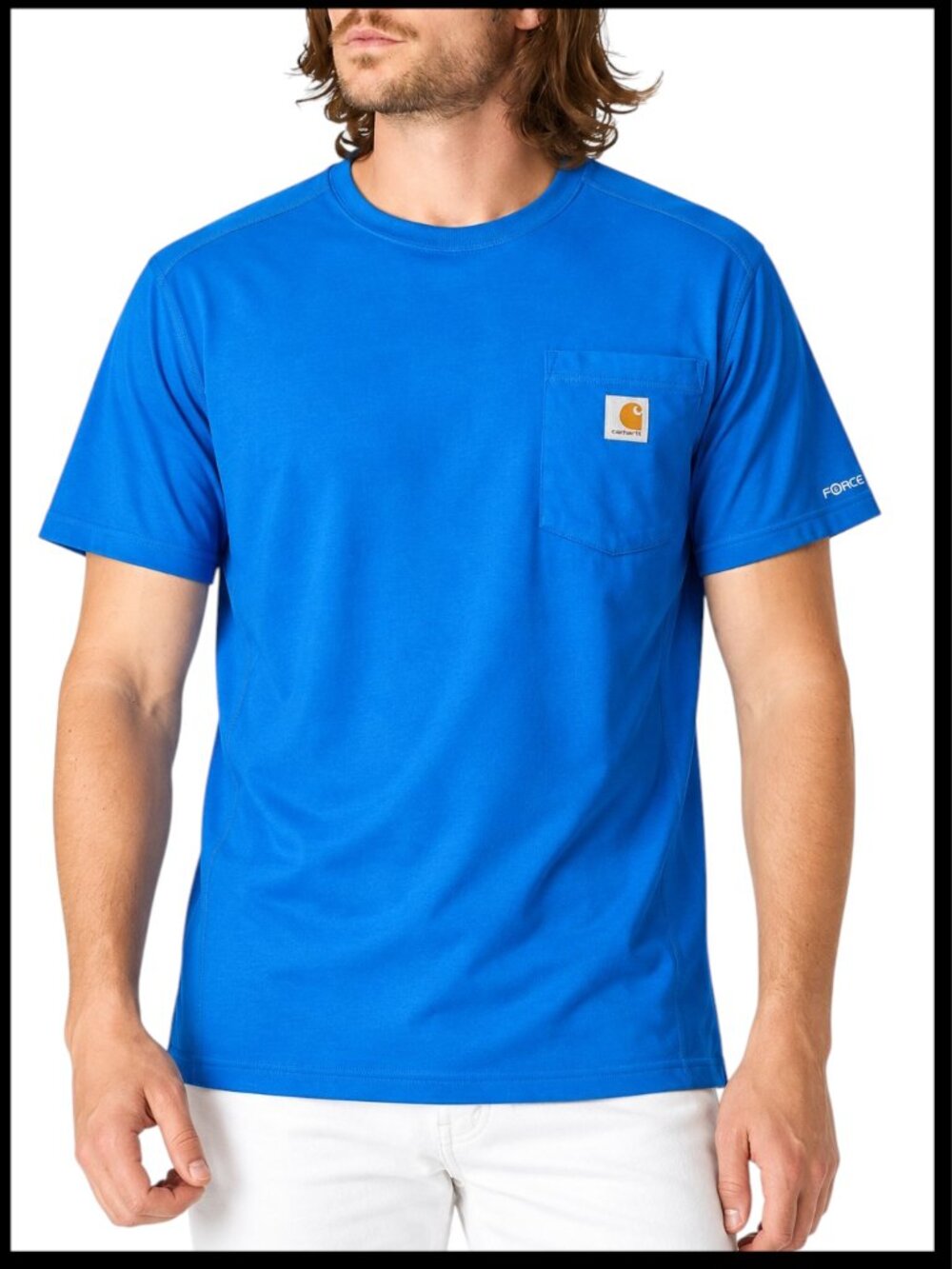 Carhartt Force Blue Pocket T-Shirt Relaxed Fit XL